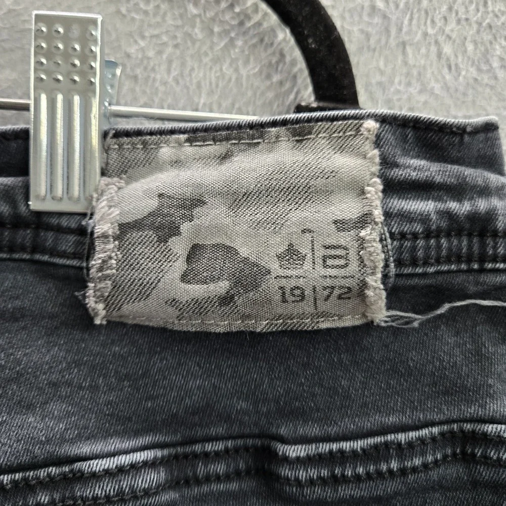 Buffalo David Bitton Men Jeans‎ 38X30 Black Denim Six-X Straight Stretch Logo